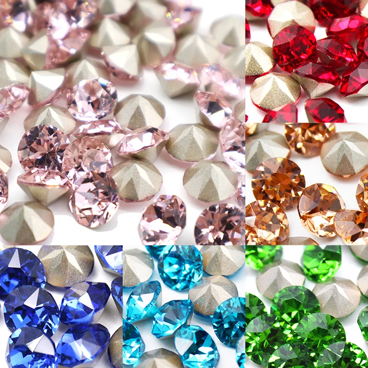 Ss38 Loose Cz Crystal Rhinestone Stones 33 Cuts Stellux Austrian Pointback Crystal Rhinestones Charms For Jewelry Making