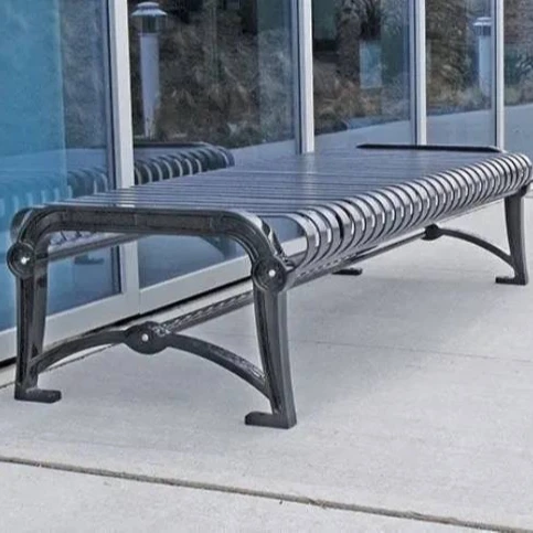 Скамейка для парка с современным дизайном, скамейка из переработанного материала для улицы