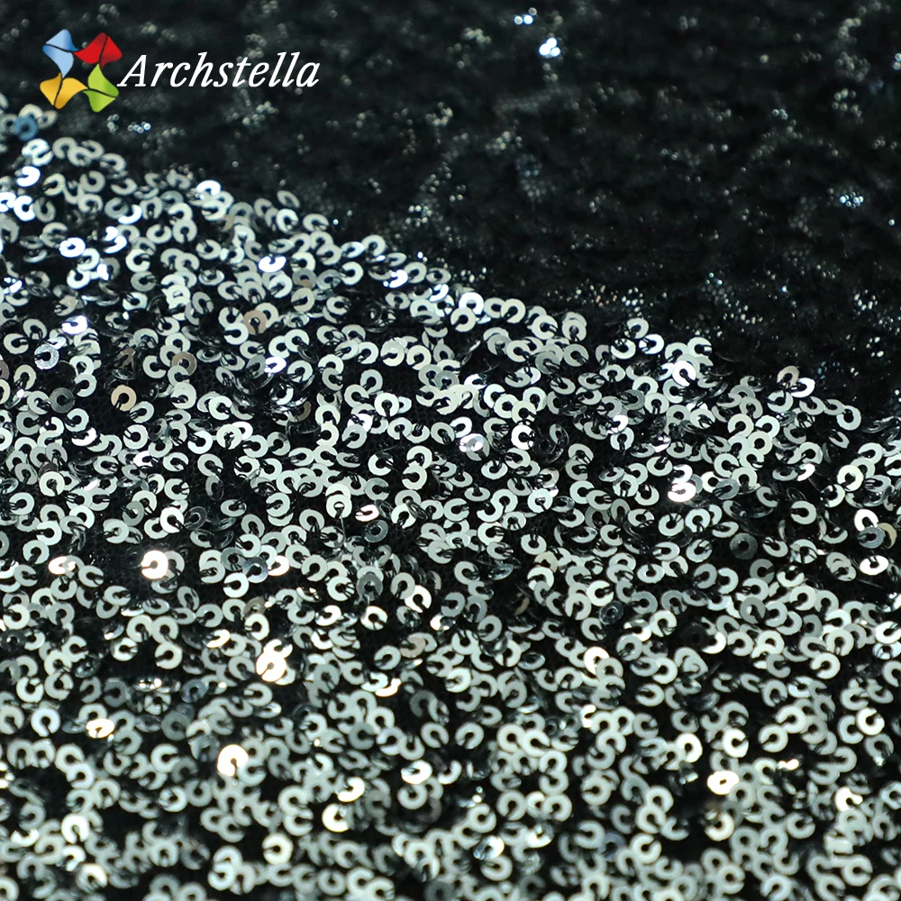 ARCHSTELLA 4-way эластичная Роскошная блестящая вышивка блестками вечернее платье танцевальная одежда ткань