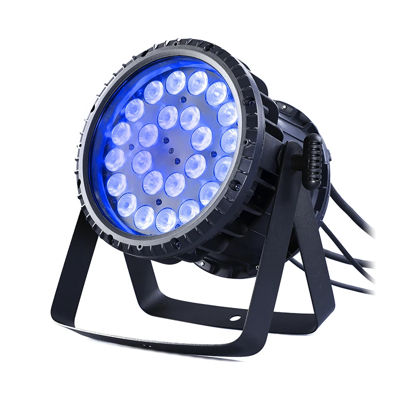 Outdoor Red Green Blue White UV Amber 6in1 LED par light 24x10w IP65 waterproof wall wash DMX stage lights for nightclub