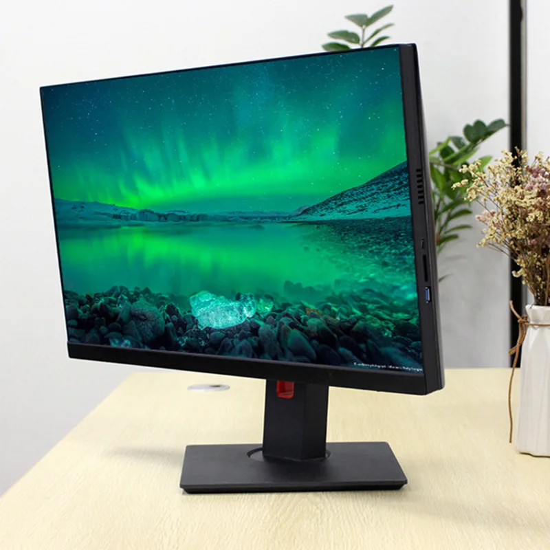 Wholesale Factory 23.8 /27inch HD LCD panel core i3 i5 i7 i9 10th gen 5.0MP camera type-c sd all in one pc touchscreen