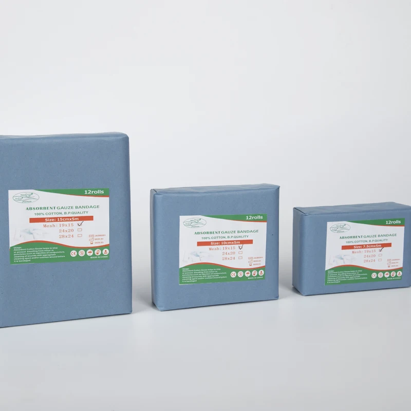 100% Cotton Absorbent medical cotton gauze bandage