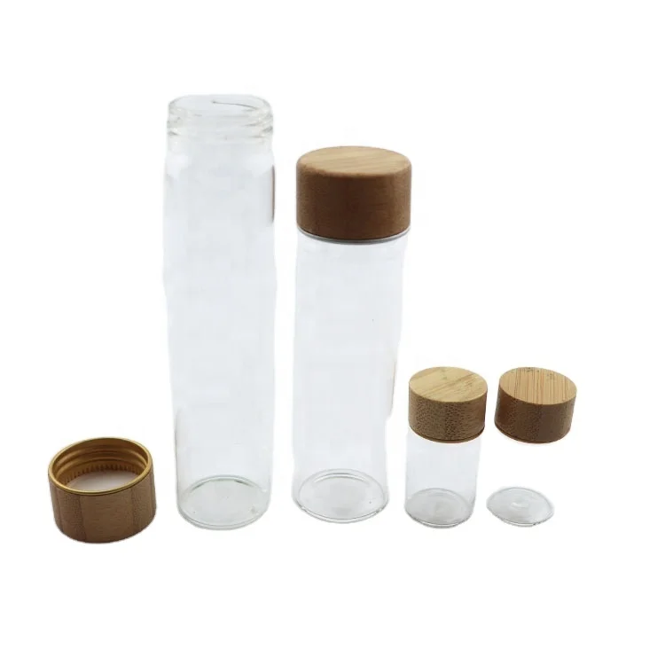 10ml 15ml 20ml ampoule bottles tubular glass vial 10ml glass bottles with bamboo cap