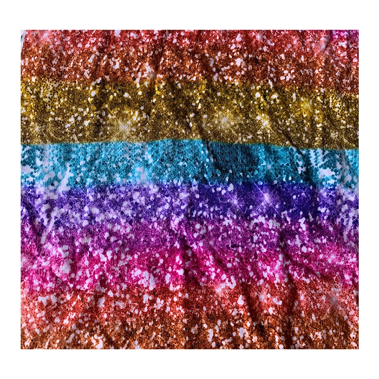 custom fabric digital print bamboo french terry lycra fabric for garment