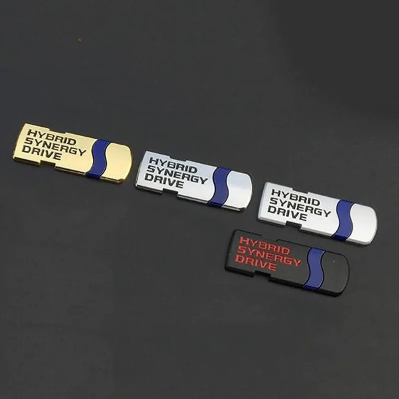 Car Sticker Emblem Auto Badge Decal For Toyota Hybrid Synergy Drive Letter Prius Camry Rav4 Crown Auris Car Styling Accessories