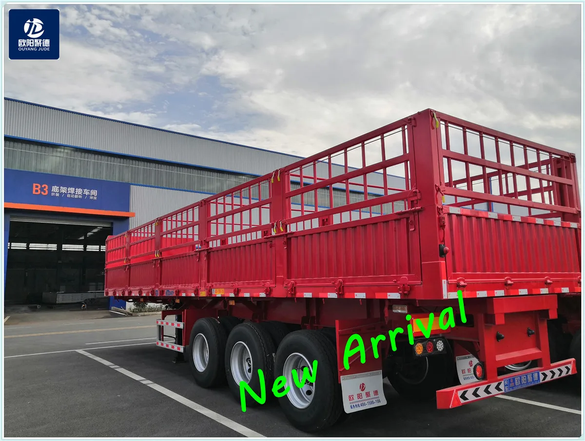 #OYJD Trailers good skill 40ft flatbed trailer 60t payload strengthen fence semitrailer use container gen set transport on