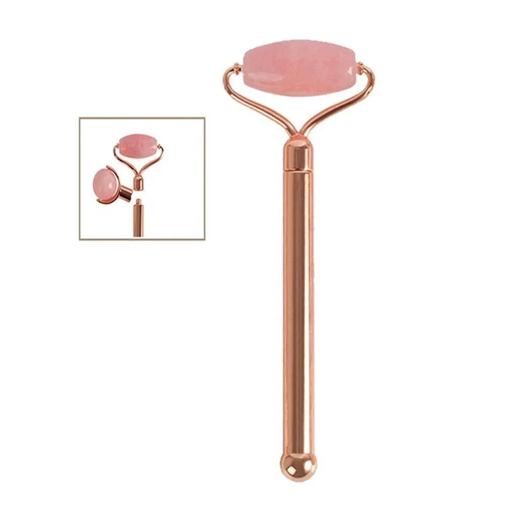 
Amazon 3 in 1 rose quartz massager emerald roller rose quartz facial massager anti-aging facial treatment skin care 