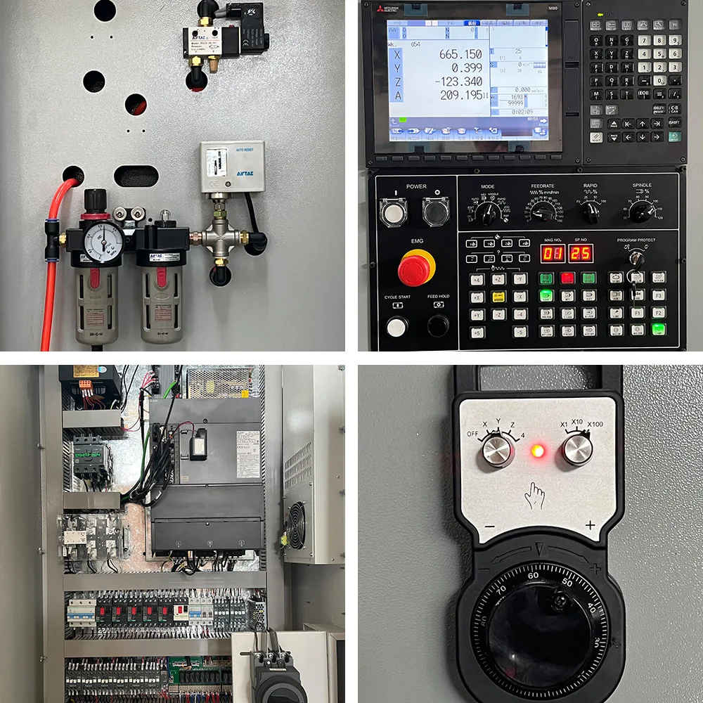 VMC1370 Fanuc большой вертикальный CNC обрабатывающий центр 5 оси фрезерный станок