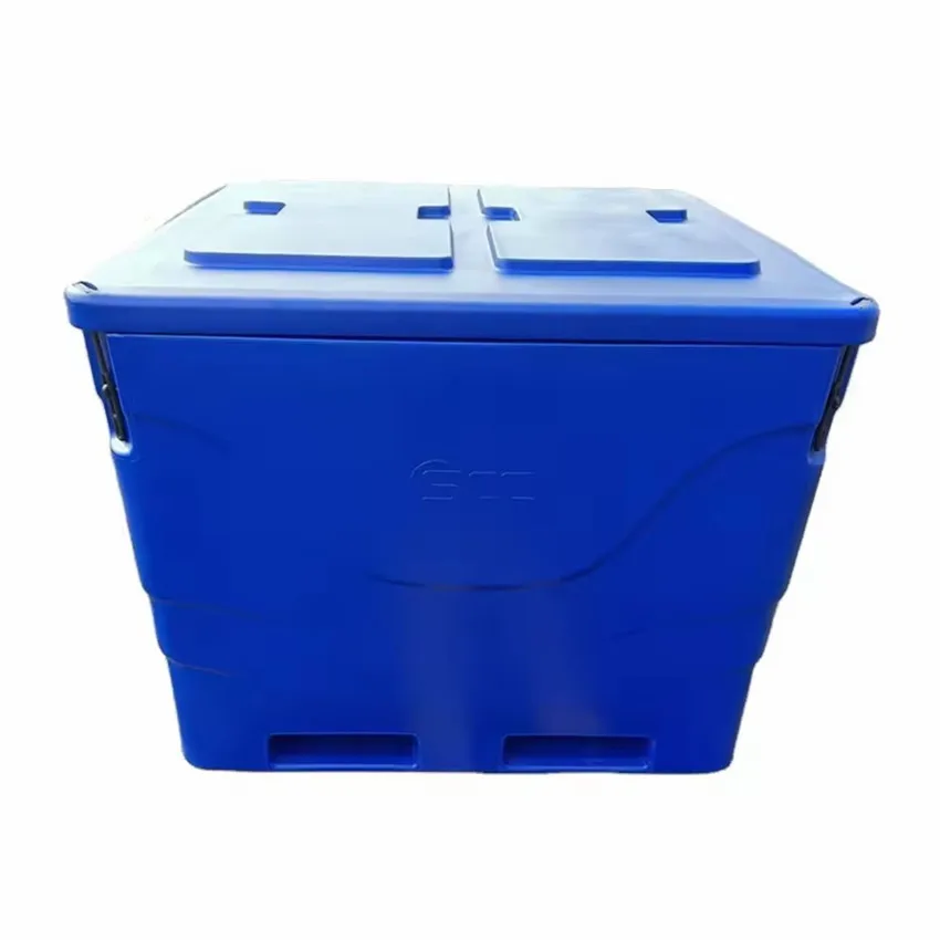 Изотермические контейнеры Изолированные Ящики для рыбы 1000 литров рыбной промышленности