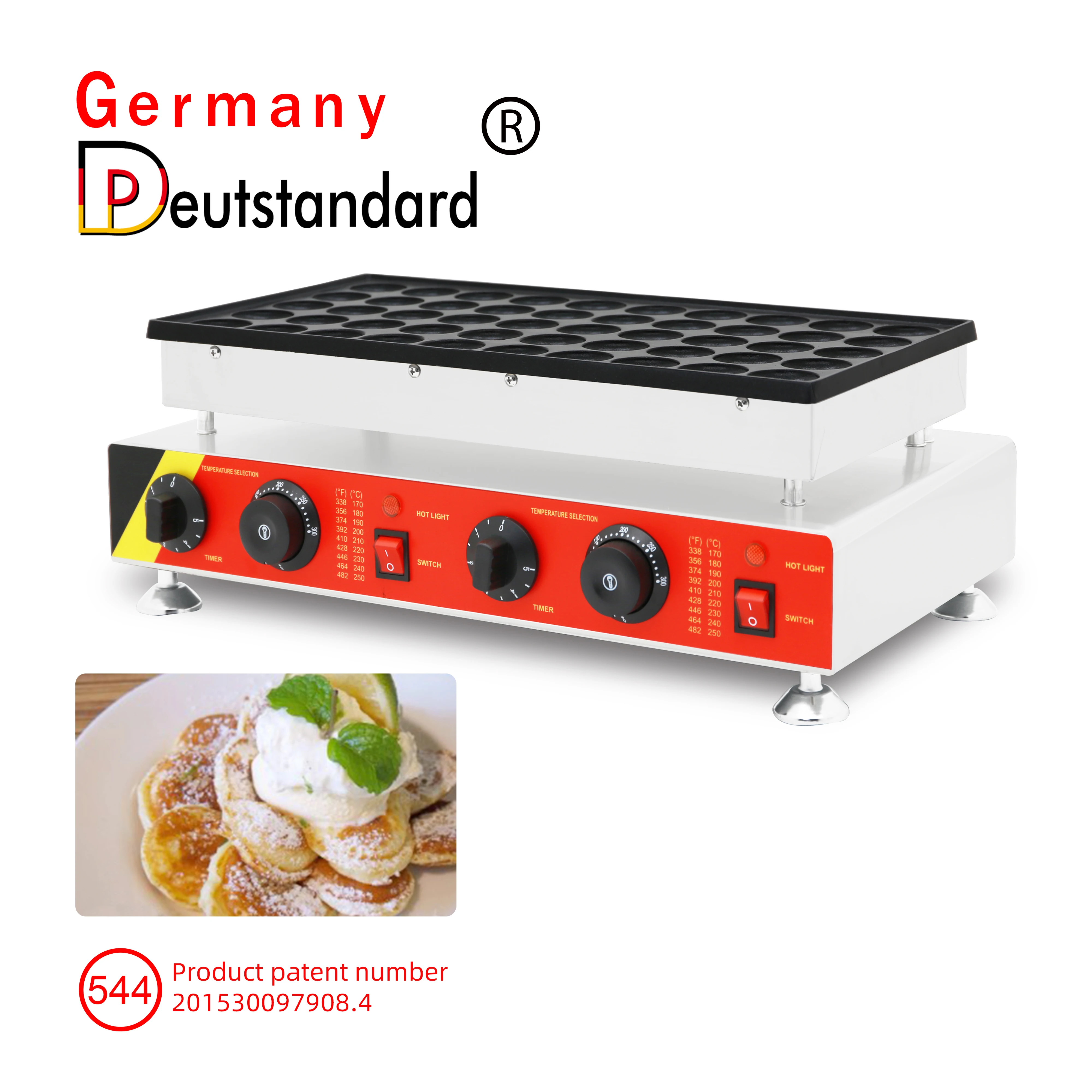 Germany brand Mini electric dutch poffertjes grill machine 50 holes waffle pancake maker