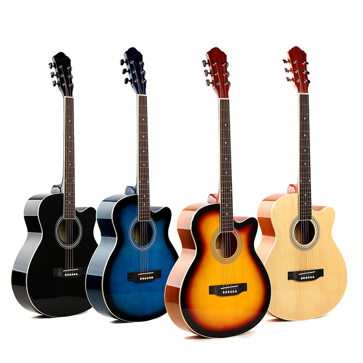 Professional 40 inch Solid Top Acoustic Guitar Cutaway Guitar of Factory OEM/ODM  Cheaper Price Acoustic Guitar