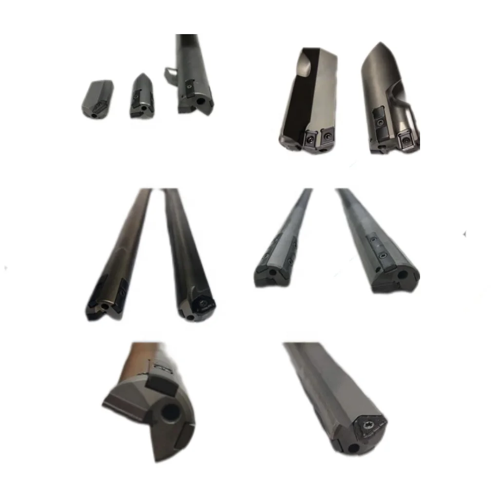 NPHT NPMT Series Single-fluted Indexable  Gun Drill With Iscar Carbide Insert
