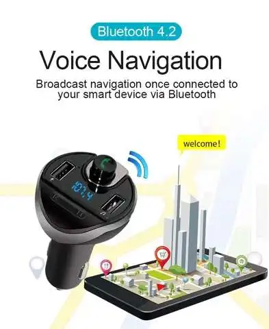 Новинка T20 Bluetooth MP3-плеер USB зарядное устройство FM-передатчик громкой связи