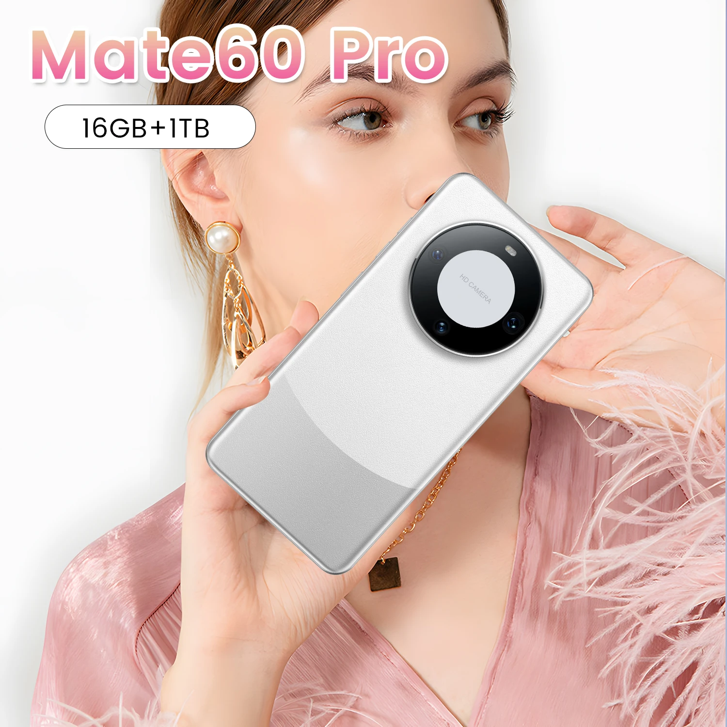 Новое поступление оригинальный смартфон Mate60 Pro Рождественская скидка новая система Android13 16 ГБ + 1 ТБ 8000 мАч дешевый сотовый телефон