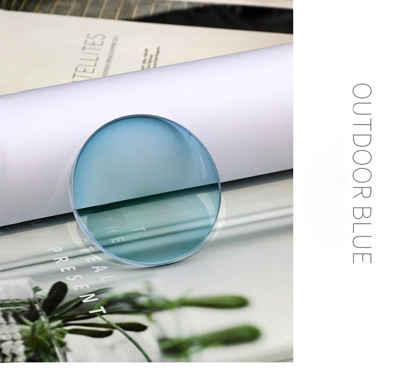 CR39 1.61 Single Vision Photochromic Purple Pink Blue Brown Grey Optical Lenses