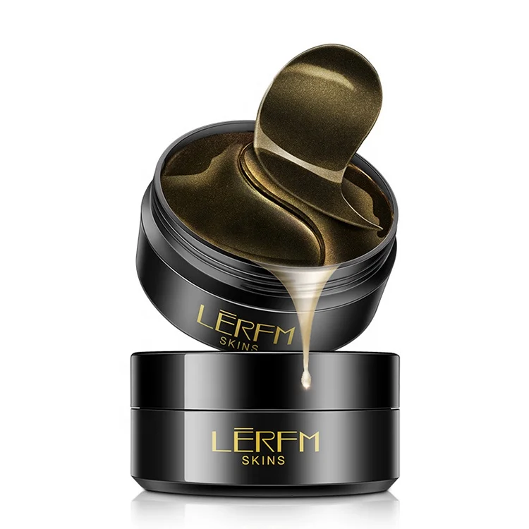 Wholesale Oem Supplier Beauty Dark Circles Removal Eye Care Silk Mask Nourishing Anti Wrinkle Black Caviar Eye Patch Mask