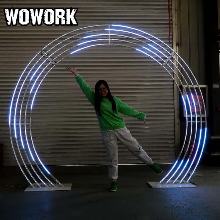 2024 WOWORK стоячие светодиодные неоновые Свадебные дорожки