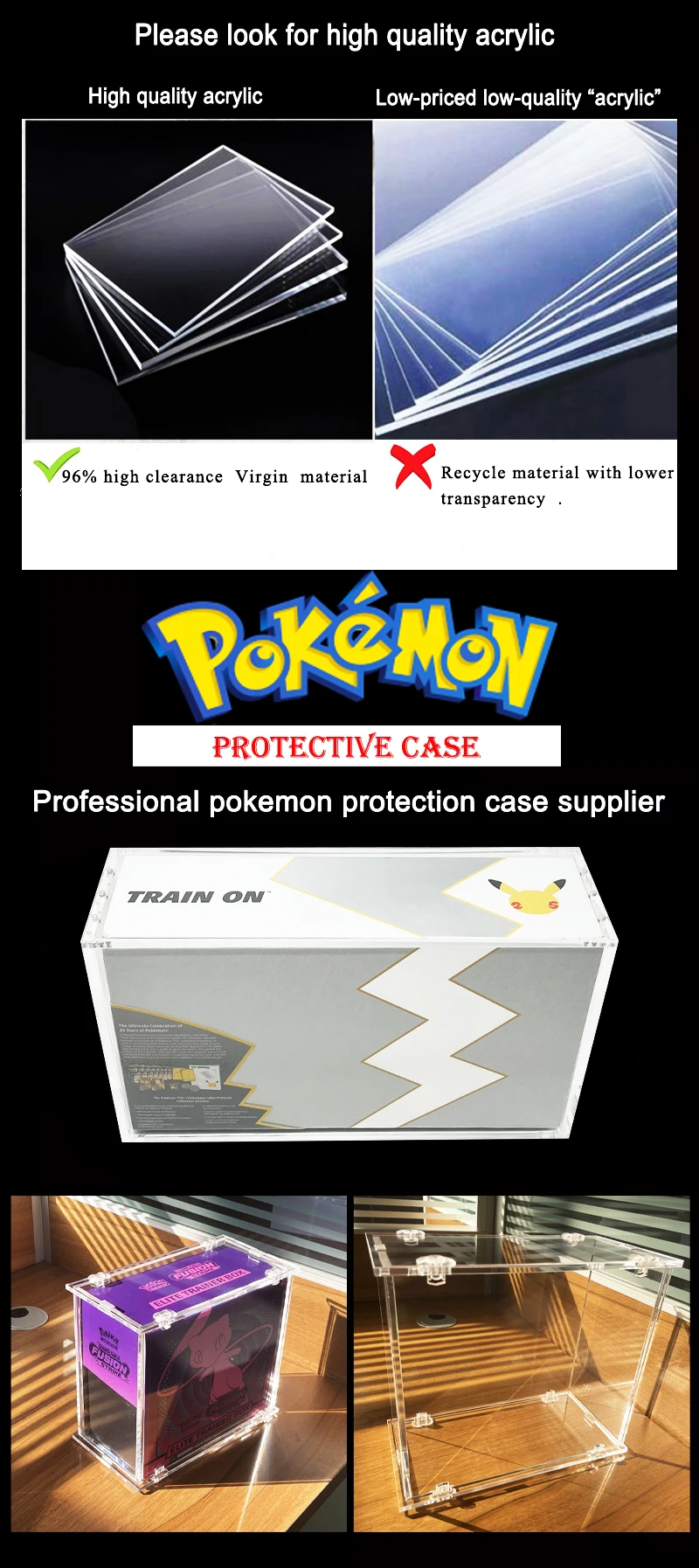 Acrylic Booster Pack Protector