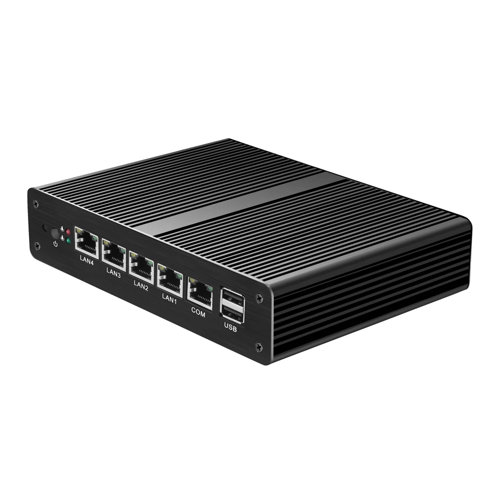 Firewall Mini PC In-tel i3 5010U 4010U M.2 SSD 4G Modul Computer Router Pfense Industrial PC Support AES-NI 6 Gigabit Lan