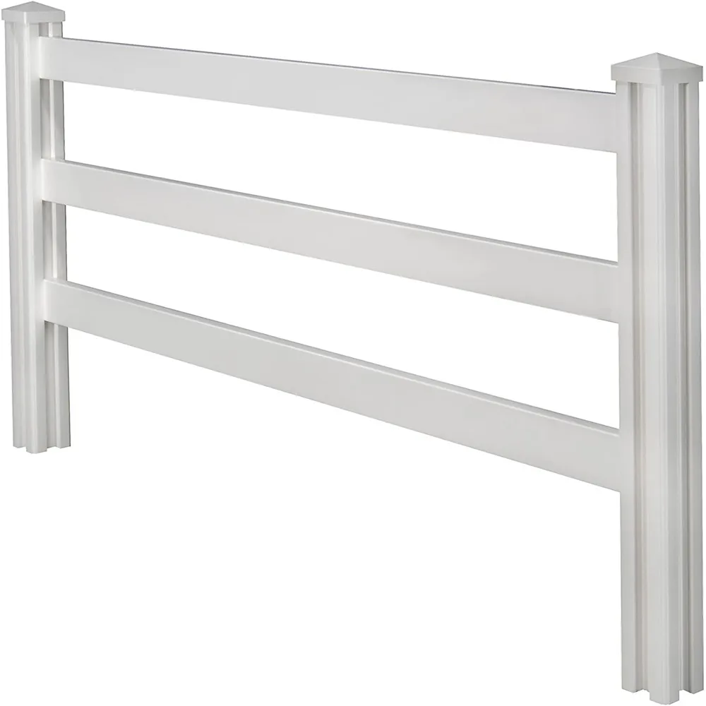 Простой решетчатый Садовый Забор из ПВХ с белым покрытием для защиты от восхождения по низкой цене