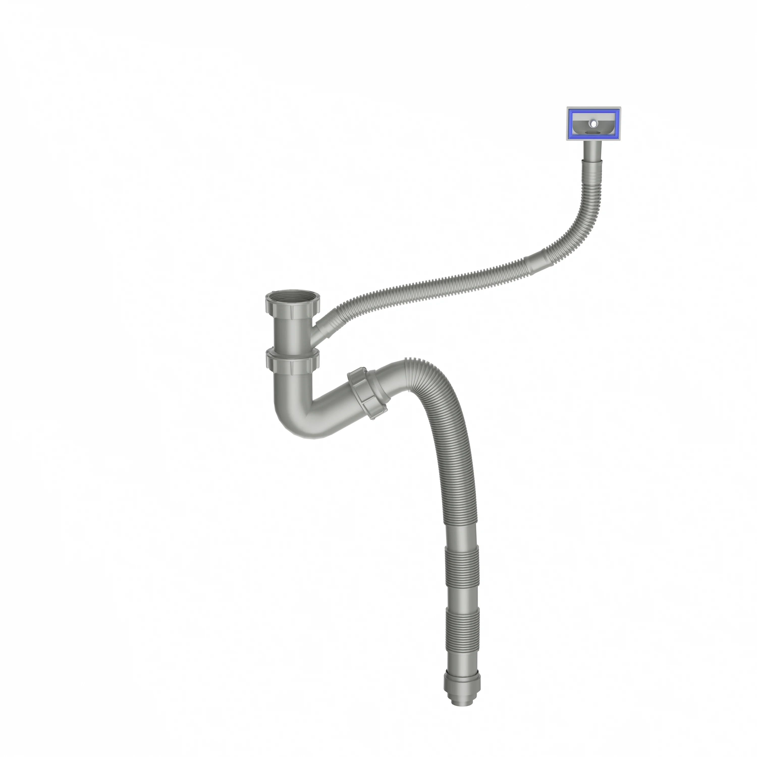 Новая горячая распродажа дренажные трубы кухонная одинарная чаша набор сливной для раковины с расширяющейся трубкой слива