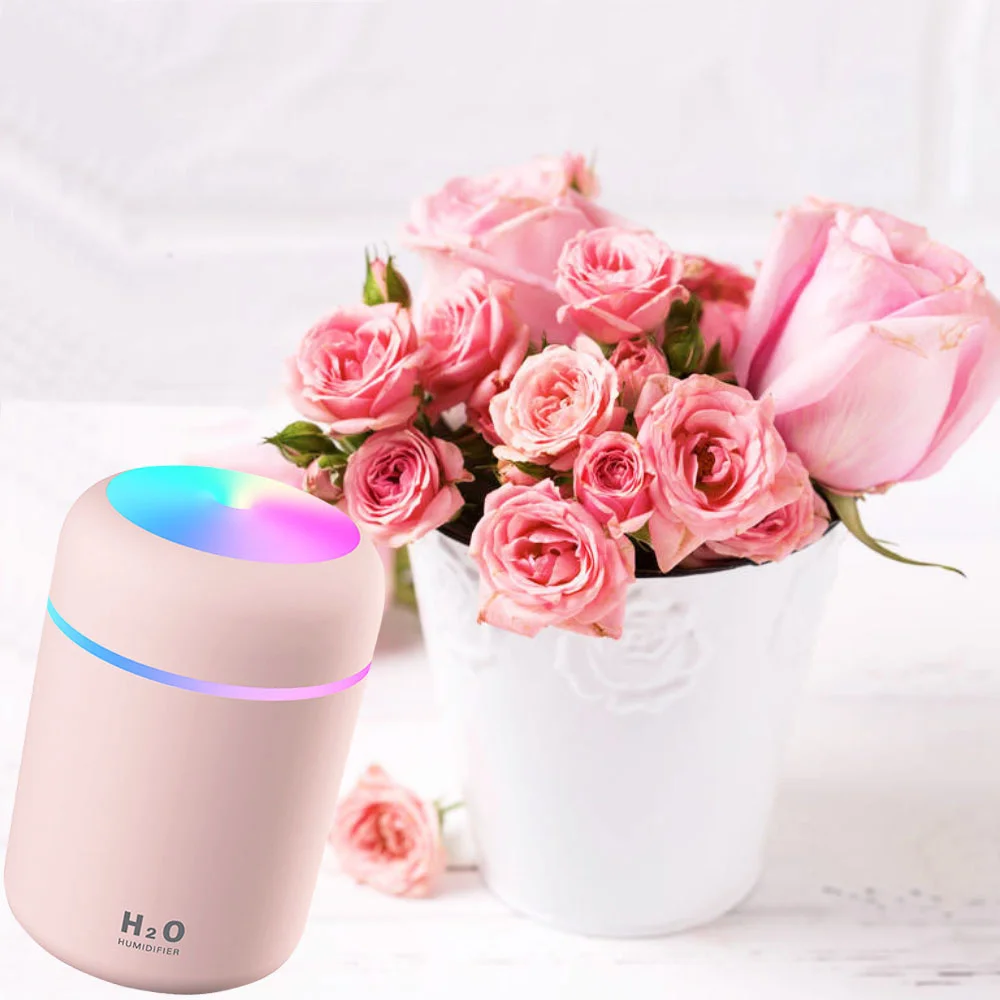 Portable Bottle Cool Mist Purifier Ultrasonic Atomization Mini USB Air Humidifier 300mL Air Cleaner