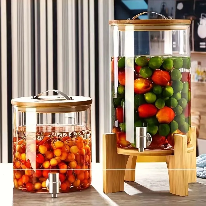 Drink Bucket Cold High Temperature Large Capacity Glass Kettle draft beer Beverage dispenser tower for Bar and Hotel