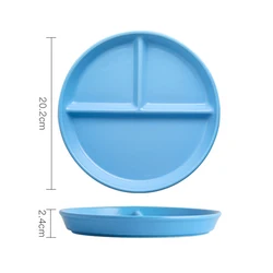 Hot sale restaurant home salad dish kitchen tableware round lunch ceramic divider plate dinner plate