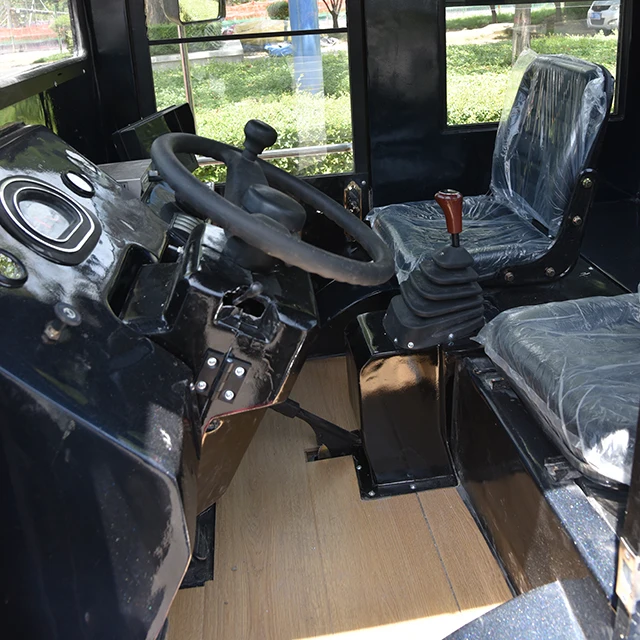 Fuel powered sightseeing trains and trackless train amusement equipment produced by Chinese manufacturers for tourist attraction