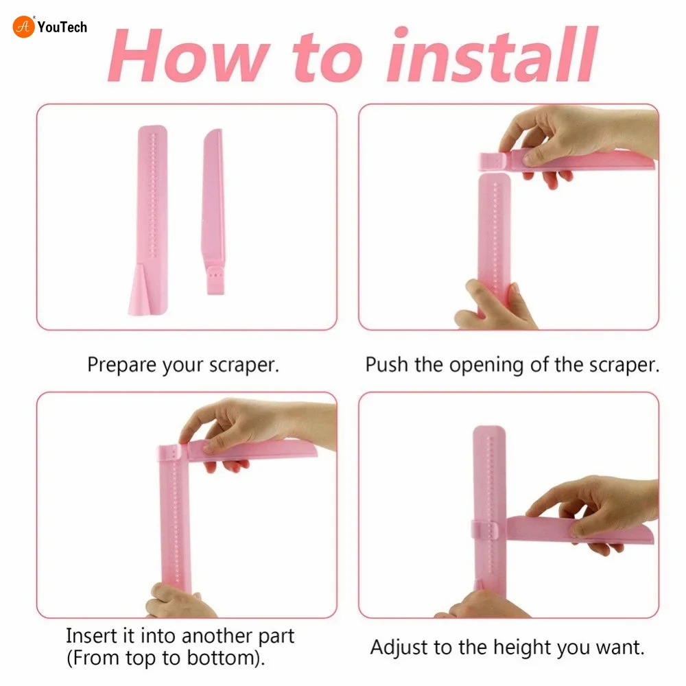 Cake Scraper Convenient Adjustable Fondant Spatulas Cake Edge Smoother Cream Decorating DIY Bakeware Tableware Kitchen Cake Tool