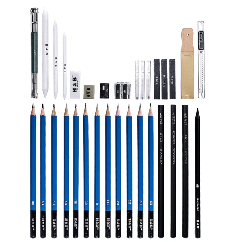 32pcs drawing and sketching pencil art set for adults