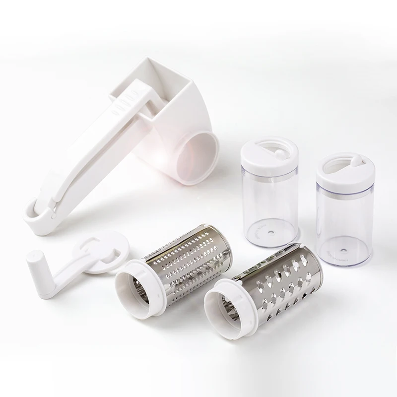 Trader Premium Quality Abs Ergonomic Hand Operated Slice Veggie Kitchen Cheese Maker Rotary Cheese Grater