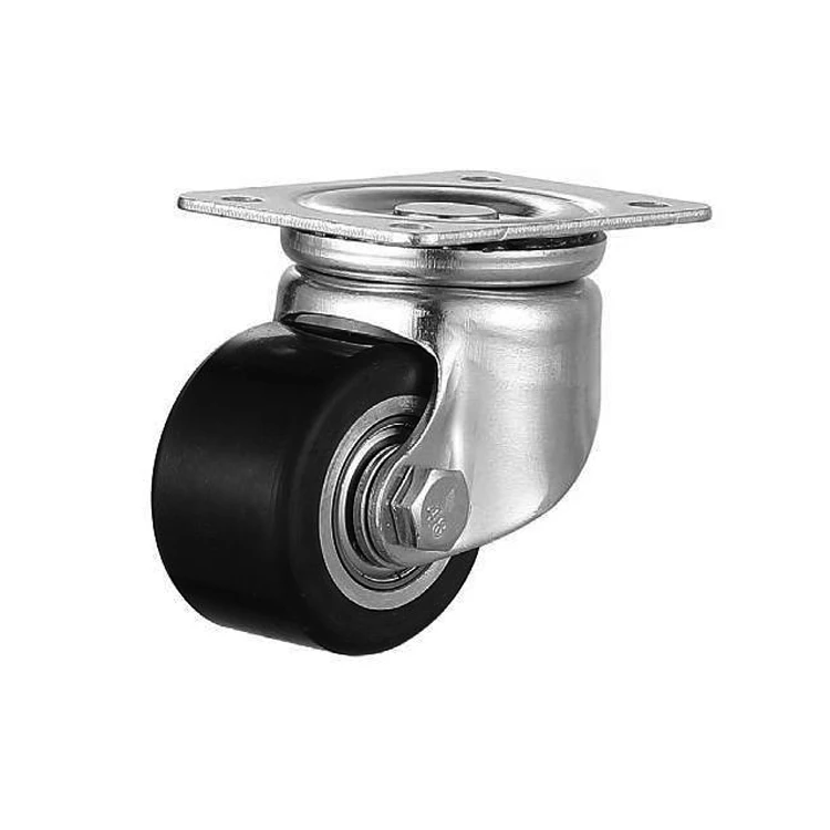 2 inch Industrial Machine Anti Static Wheel Heavy Duty 50mm Swivel Aluminum Core Rubber Caster Wheel