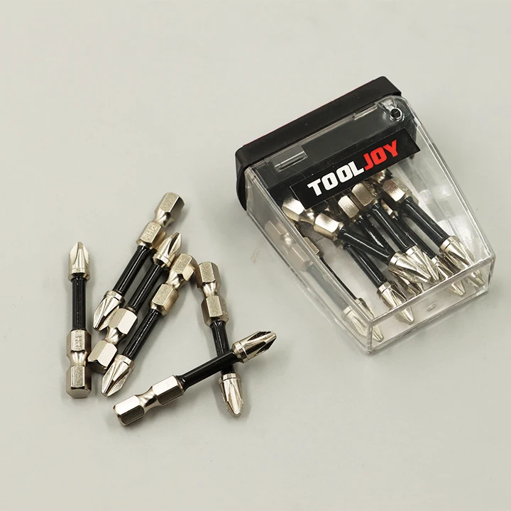 Great Quality pH2 impact driver drill bits magnetic Screwdriver Bit dice S2 Hex cross screw head electric pz2 screwdriver set