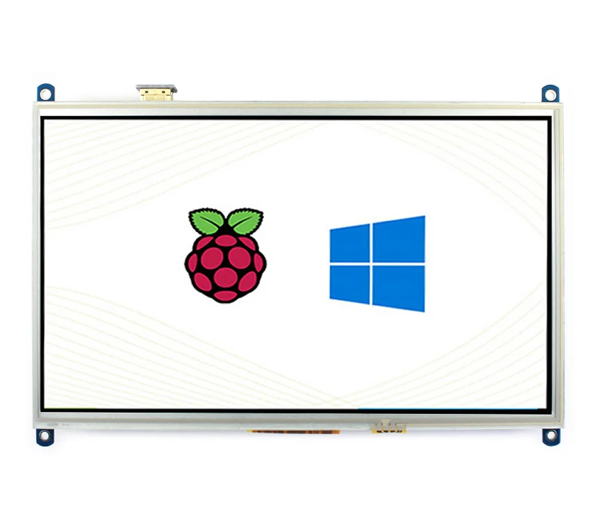 Raspberry Pi Display 10.1inch HDMI LCD 1024*600 Supports Windows 11 / 10 / 8.1 / 8 / 7 10-point touch driver free