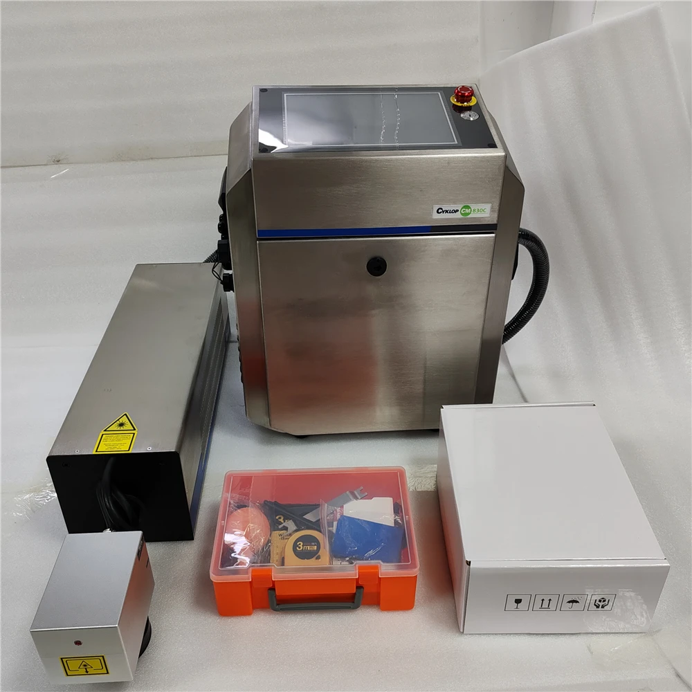 Cyklop CM830C 30 Вт CO2 лазерная маркировочная система кодирующая машина для пищевых напитков косметика