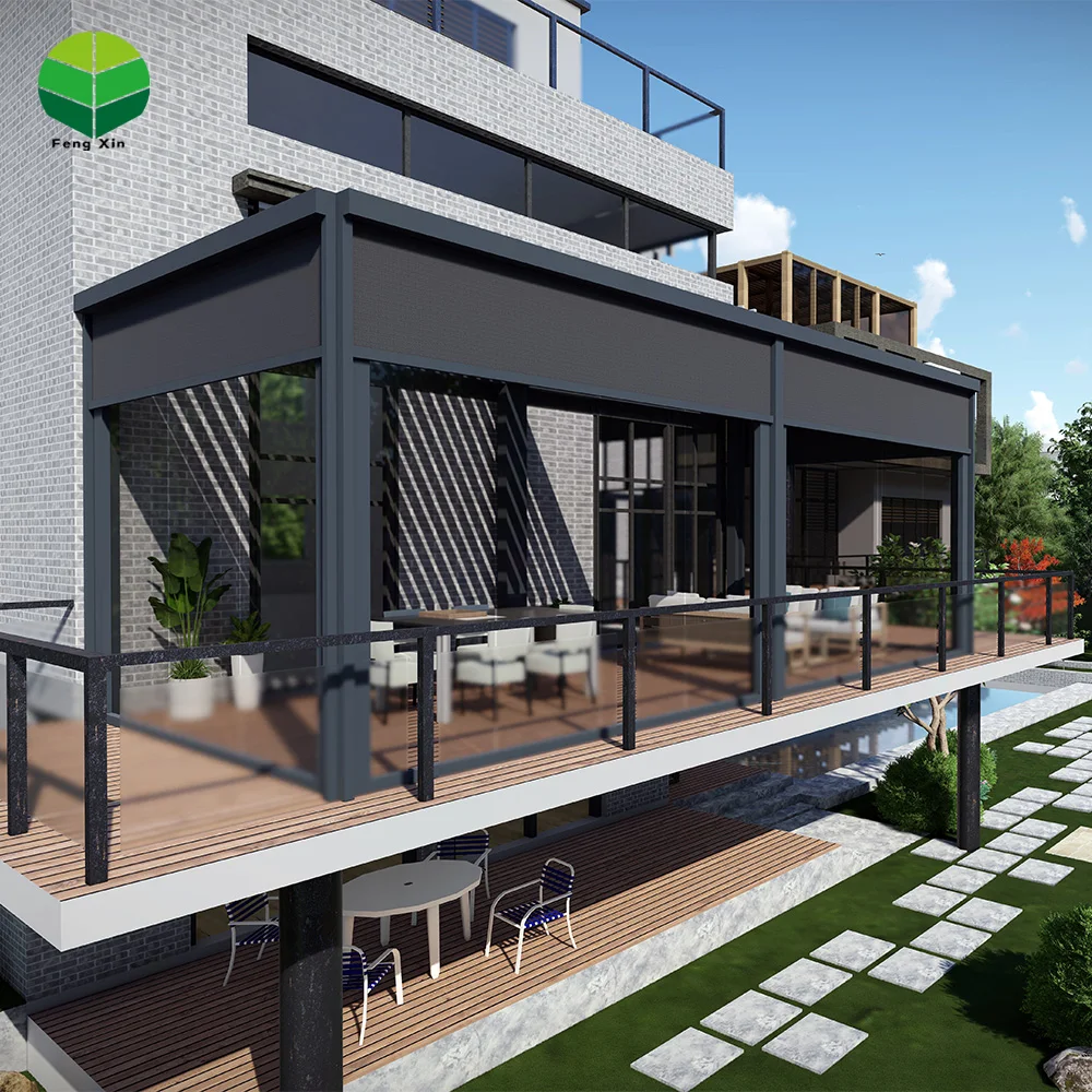 Metal Slats Deck Canopy Louver Sun Panel Powder Coated Gazebo Pergola Bioclimatic Louvered Aluminum for Window Made in China