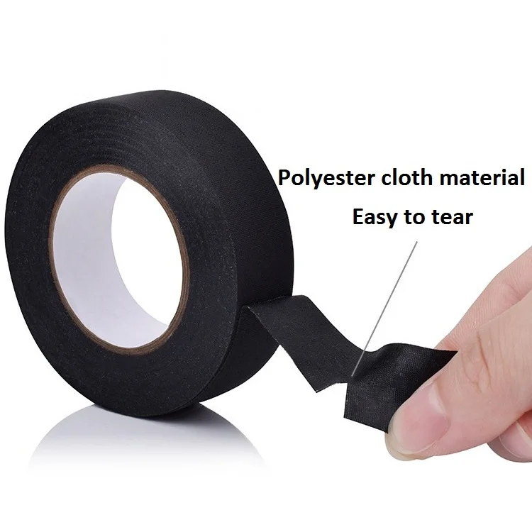 Automotive Electrical Wrap Protection Fixed High Temp Wiring Loom Self-Adhesive Tape Cloth Automotive Wire Harness Tape