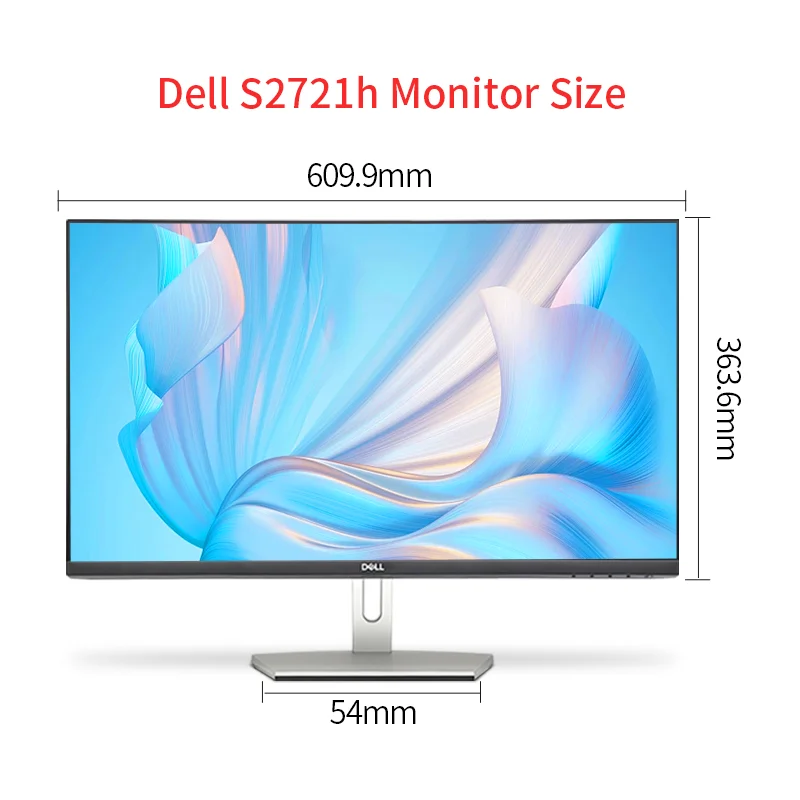 E-sports PC Monitor for Dell S2721H 27inch Wide Angle Ultra-slim Display Screen LED AV Entertainment Business Office Monitors