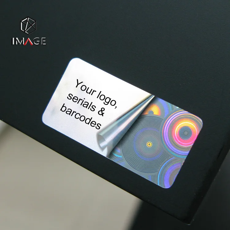 3D Custom Printed QR Code Anti-counterfeiting Laser Holographic Security Label