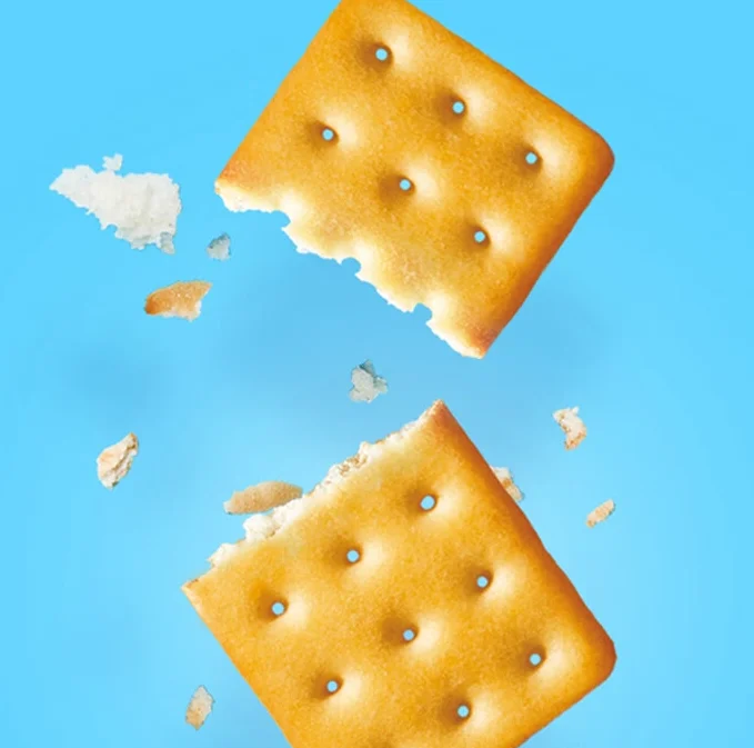 Milk flavored breakfast biscuits 468g, about 24 small bags, substitute meal, afternoon tea office snack