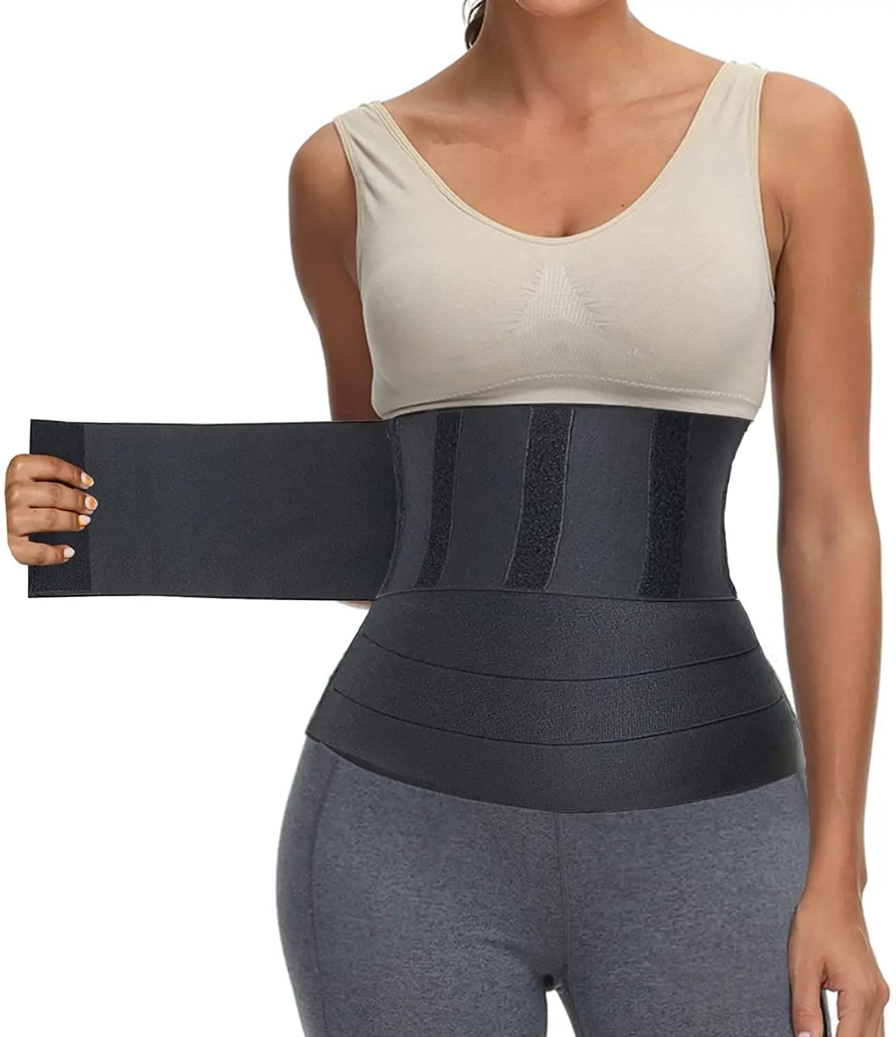 Hot sale Slimming Tummy Wrap Postpartum Reductive Girdle Modeling Strap Body Shaper Waist Trainer Belt For Women