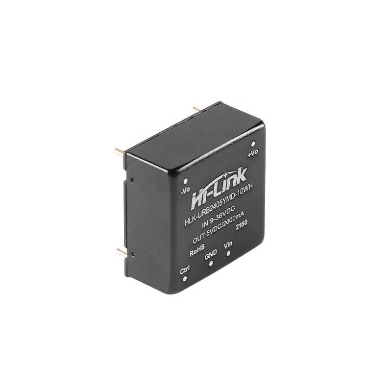 Hi-Link DC-DC 24V to 5V 10W 2A Isolated Switching Power Module Short Circuit Protection HLK-URB2405YMD-10WH URB2405YMD-10WH