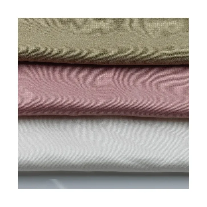 Простая окрашенная саржа 55% лен 45% Тенсел ткань для брюк 215gsm
