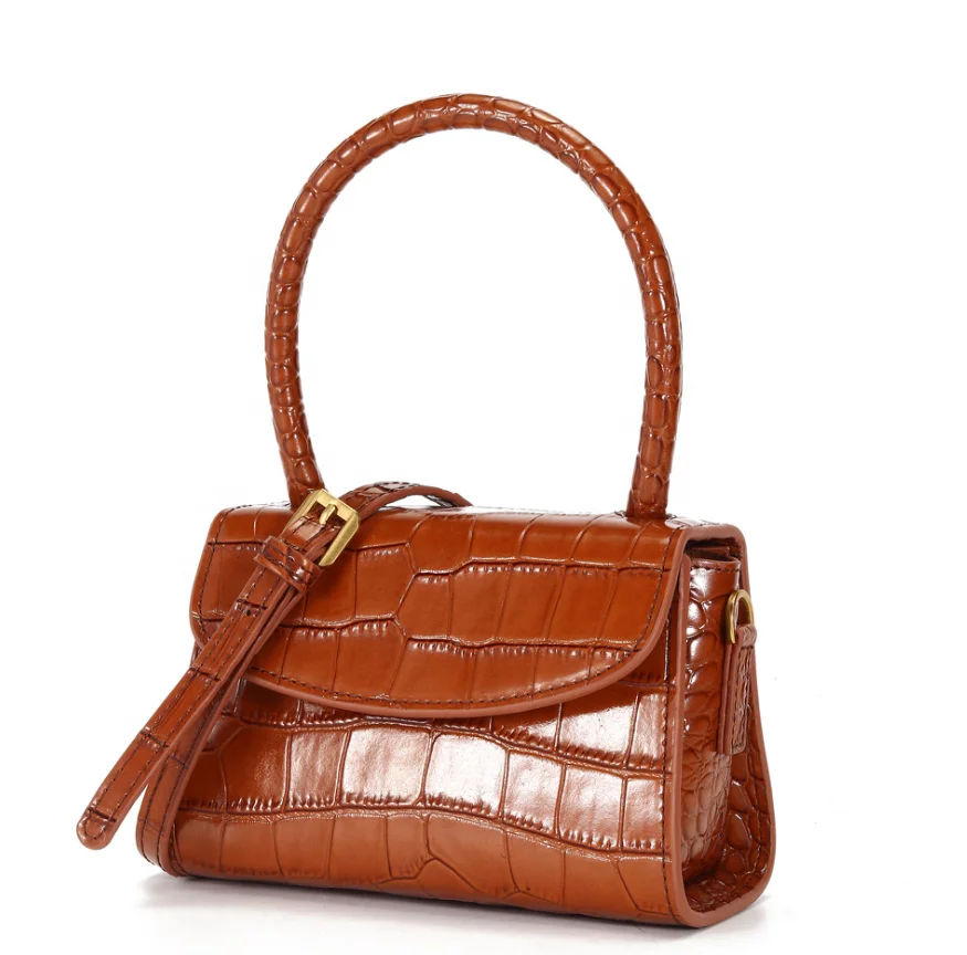 Crocodile Leather Cute Women Hand Bags Mini Clutch Bag High Fashion Crocodile  Evening Handbags