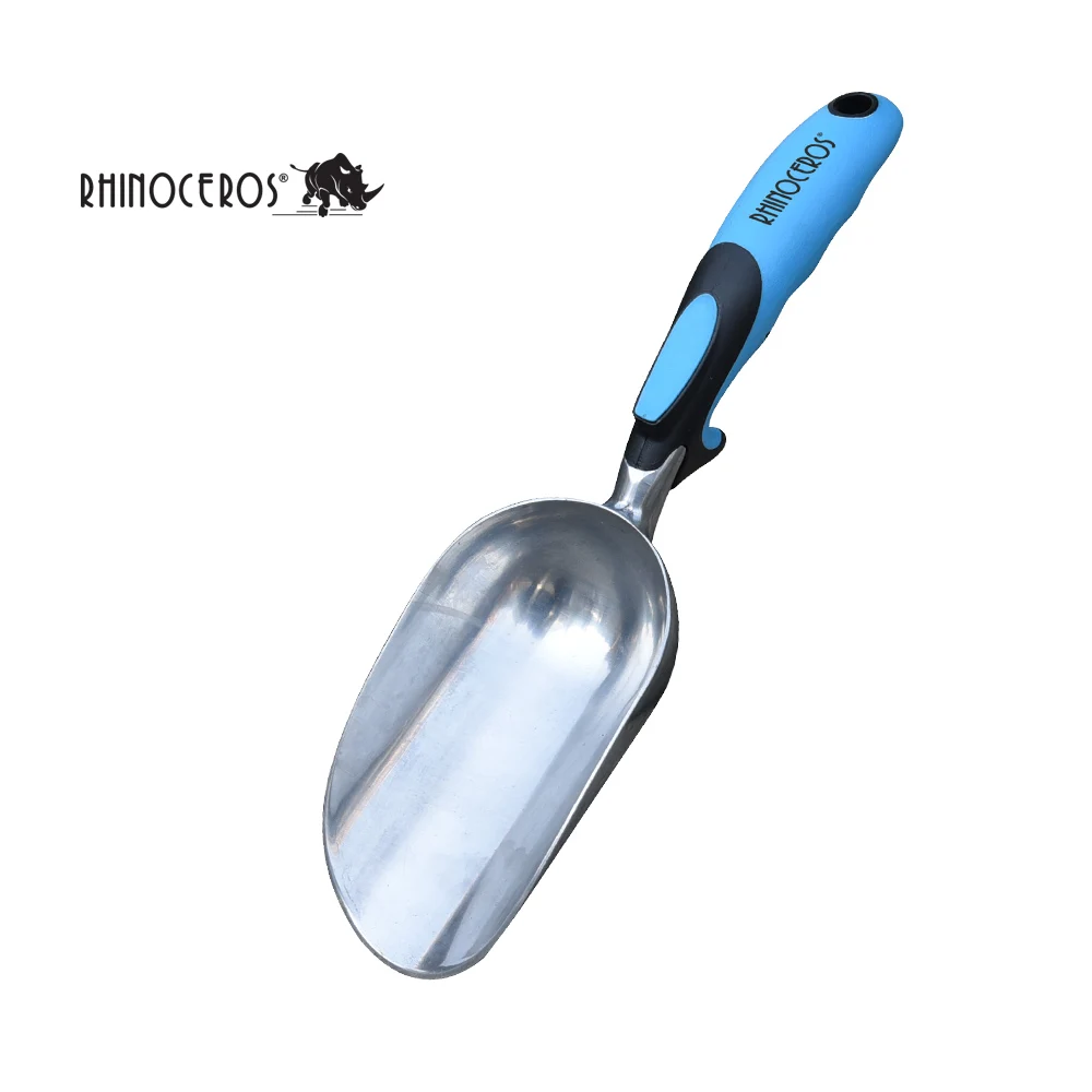 China Manufacturer High Quality Corrosion Protection Ergo TPR soft handle with Aluminum Small Garden Hand tool scoop