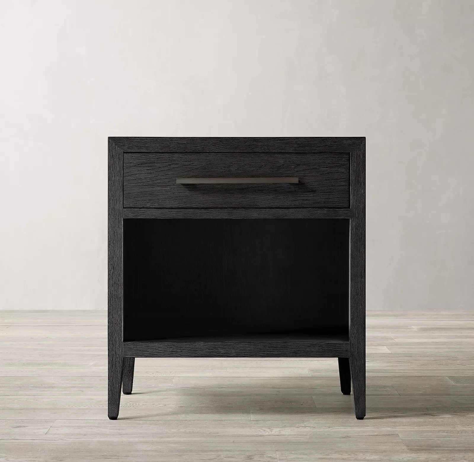 Современная открытая тумбочка из массива дуба прикроватный столик