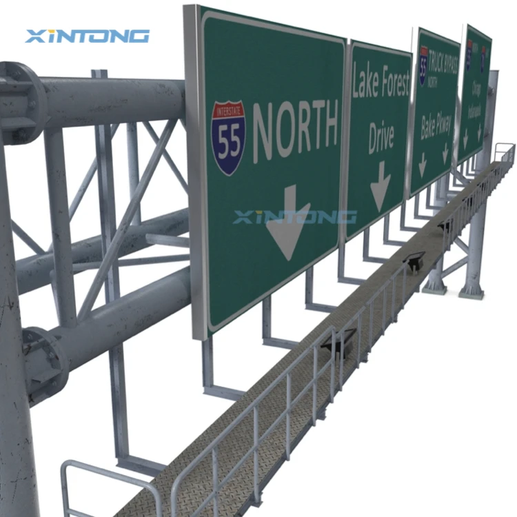  XINTONG оцинкованная сталь восьмиугольный дорожный портальный
