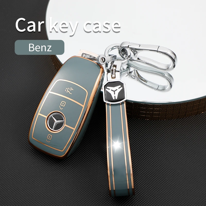TPU Car Remote Key Cover Case Fob For Mercedes Benz 2017 E Class W213 E200 E260 E300 E320 2018 S class GLS GLA Accessories