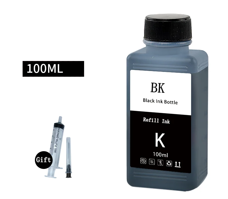 100ml Universal Color Bulk Bottle Refill Inkjet Dye Ink For Epson For HP For Canon Printer